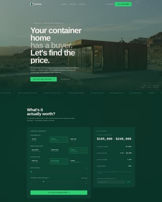 Contain - Luxe Container Home Landing Page Template