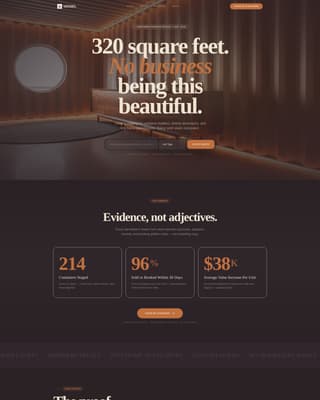 Vessel - Immersive Container Home Landing Page Template