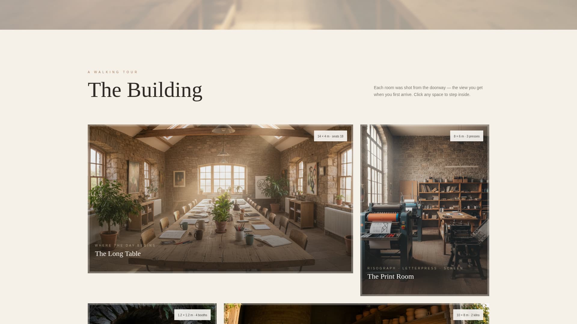 Atelier - Inspiring Coworking Landing Page Template