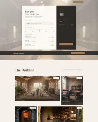 Atelier - Inspiring Coworking Landing Page Template