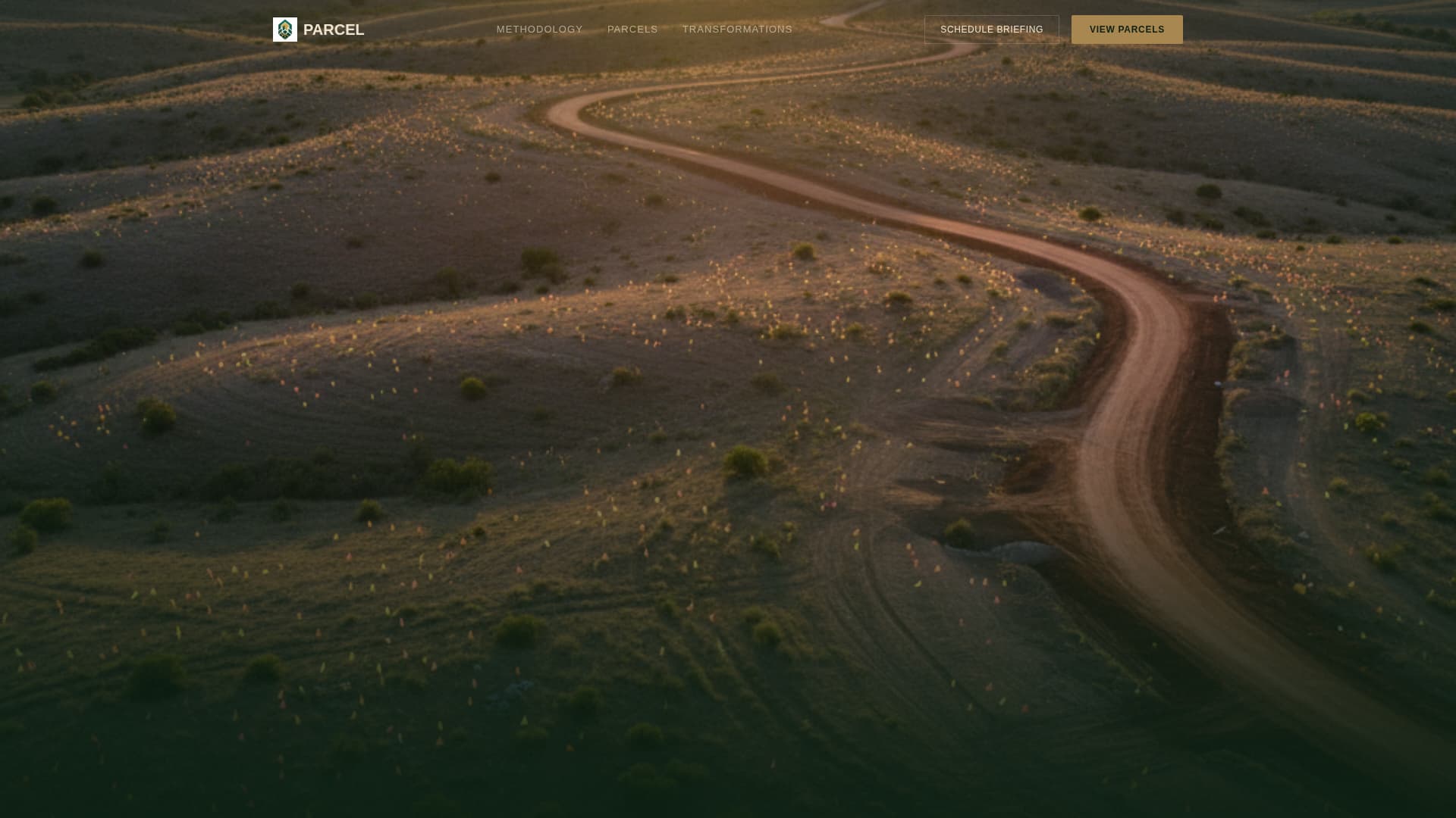 Parcel - Immersive Land Brokerage Landing Page Template