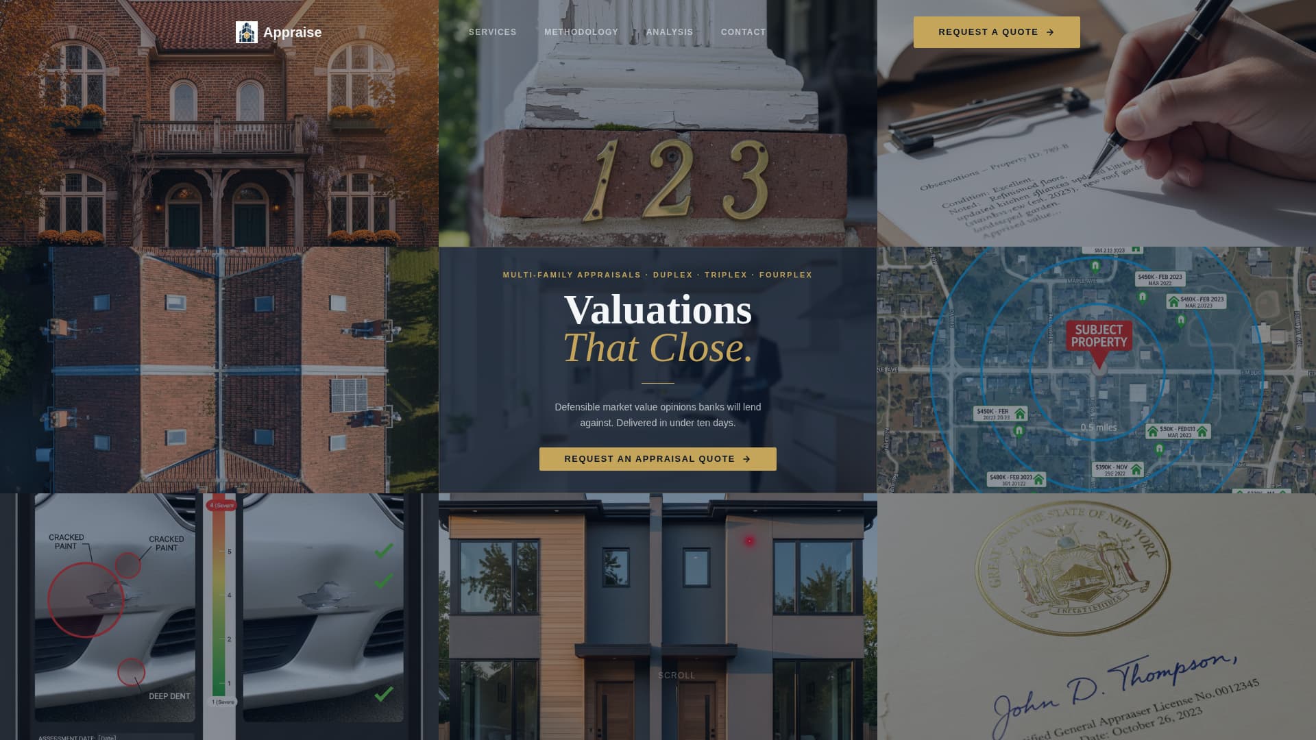 Appraise - Authoritative Multifamily Landing Page Template