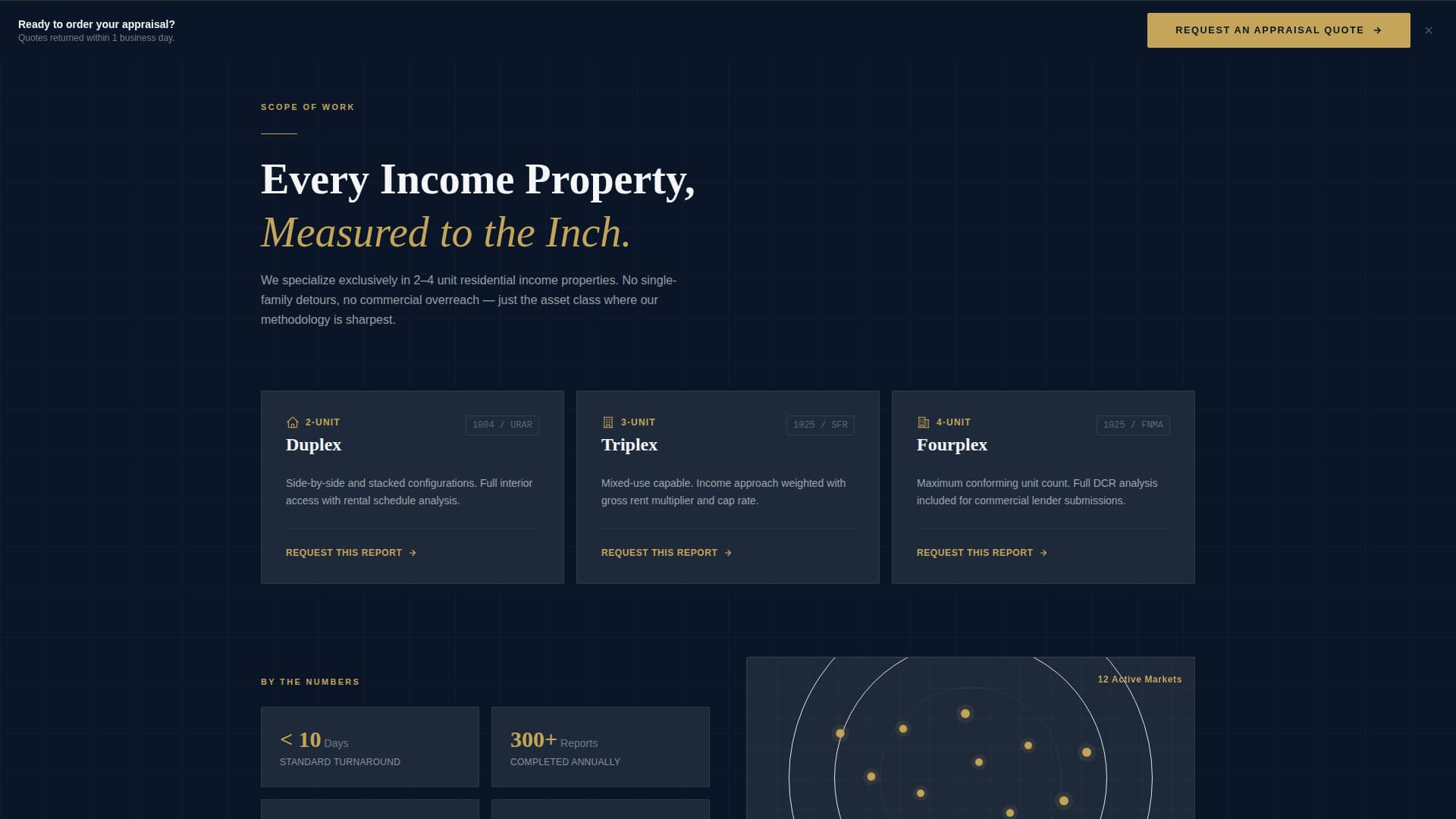 Appraise - Authoritative Multifamily Landing Page Template