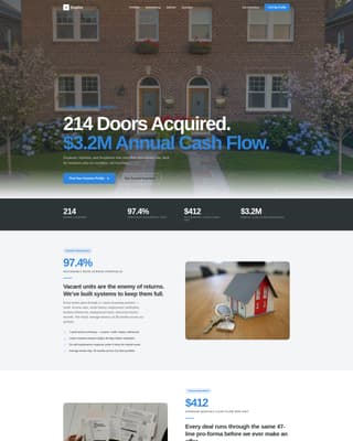 Duplex - High Yield Multifamily Landing Page Template