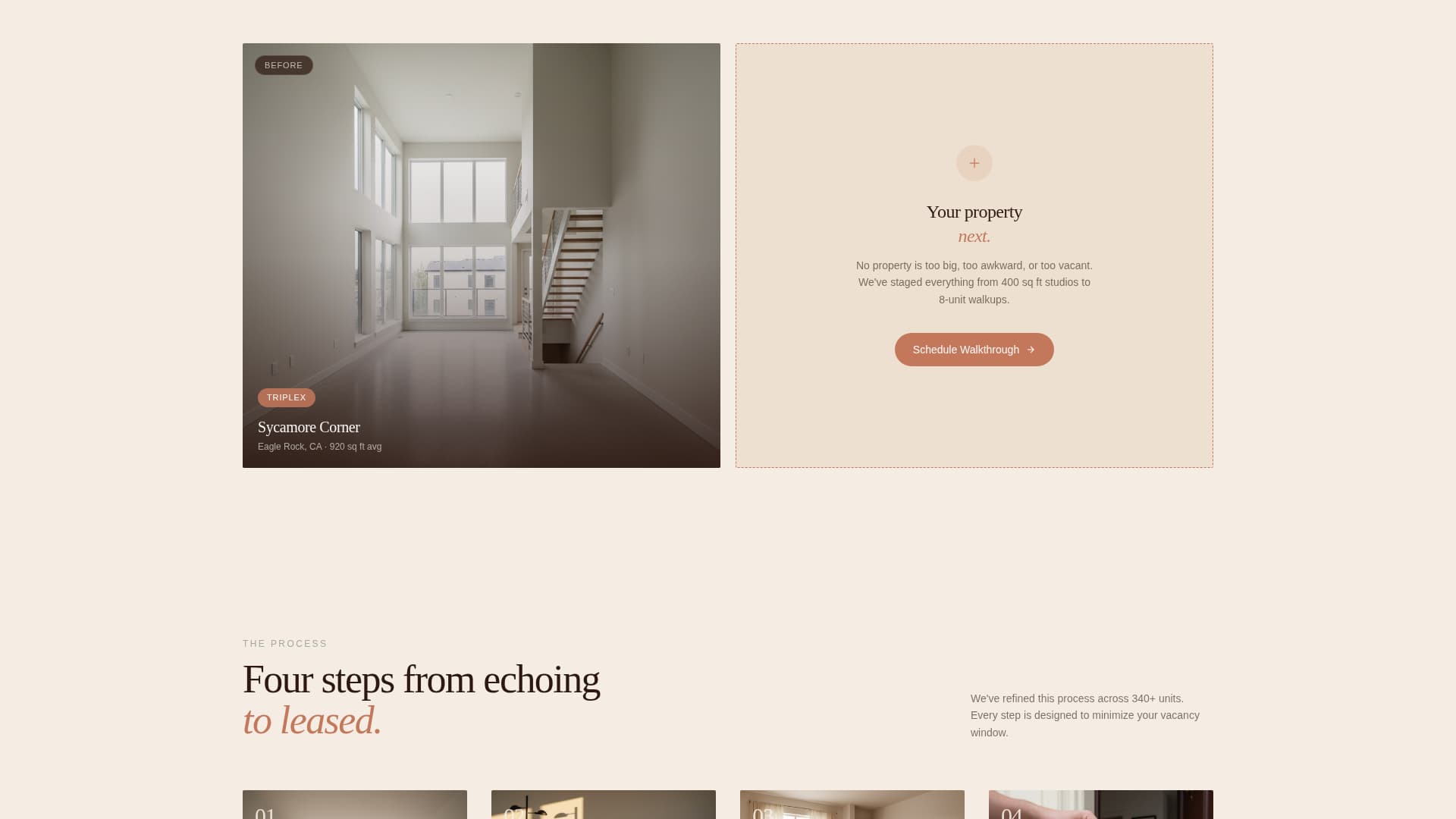 Stagefront - Luxe Multifamily Landing Page Template