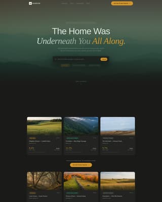 Burrow - Hidden Earth Sheltered Landing Page Template