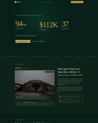Burrow - Subterranean Realty Landing Page Template