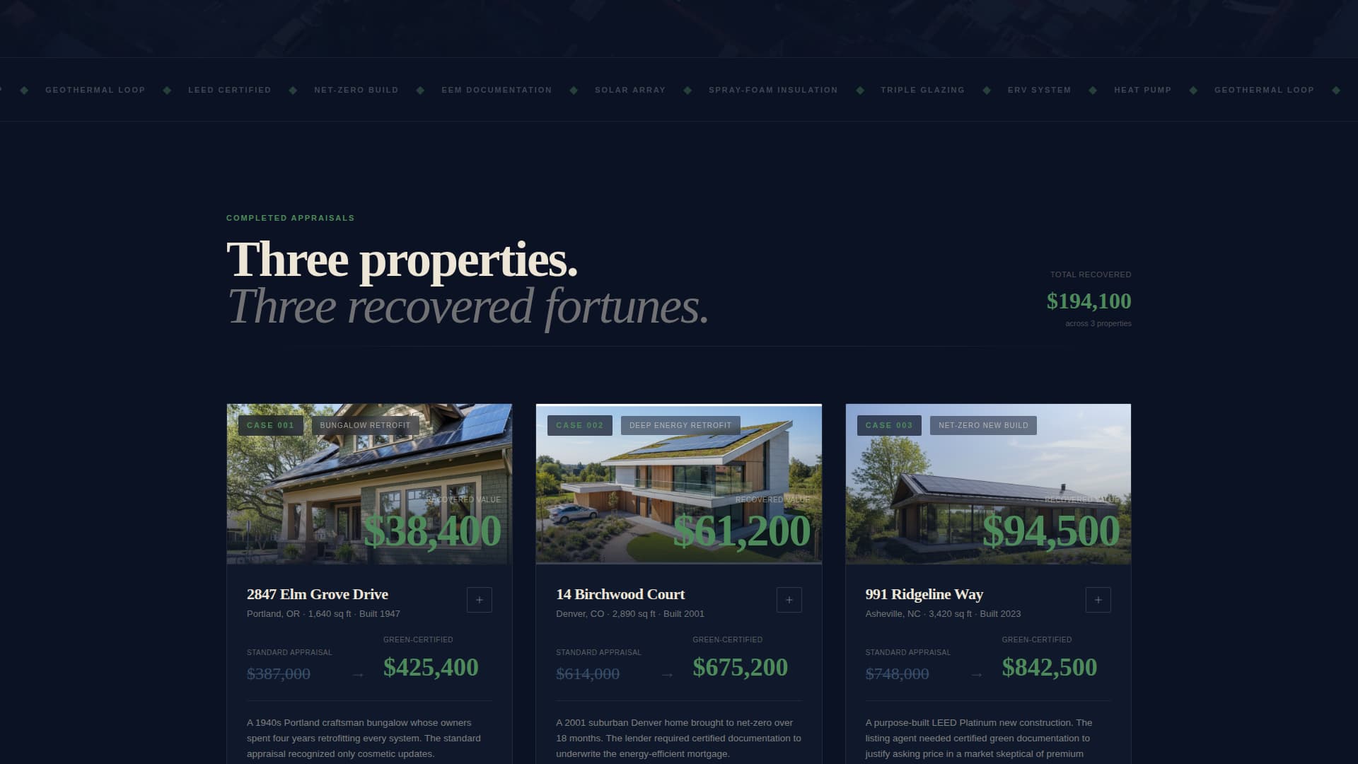 Greenappraise - Certified Ecohome Landing Page Template