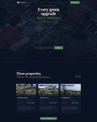 Green Appraise - Certified Eco Home Landing Page Template