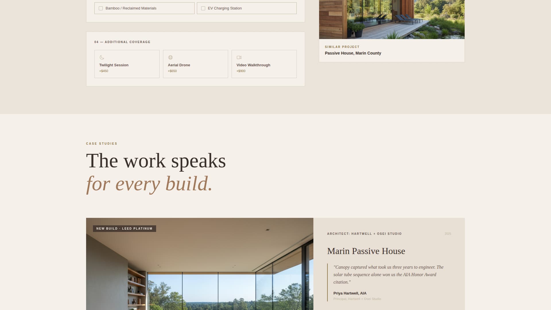 Canopy - Stunning Eco Photography Landing Page Template