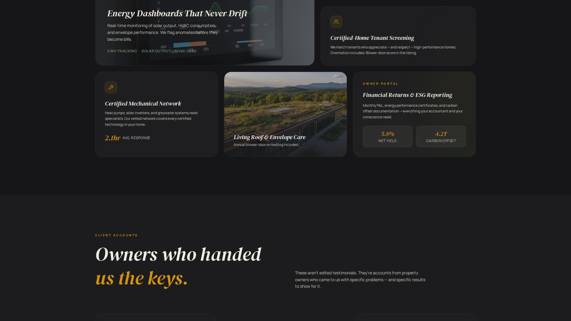 Steward - Authoritative Ecoproperty Landing Page Template