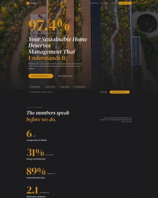Steward - Authoritative Eco Property Landing Page Template