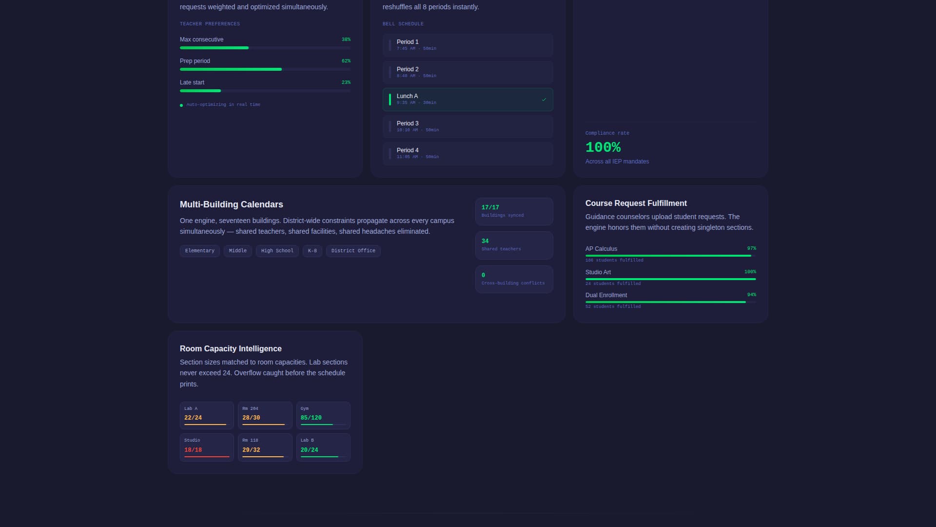Scheduler - Conflictfree Education Landing Page Template
