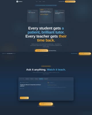 Syllabus - Intelligent Classroom Landing Page Template