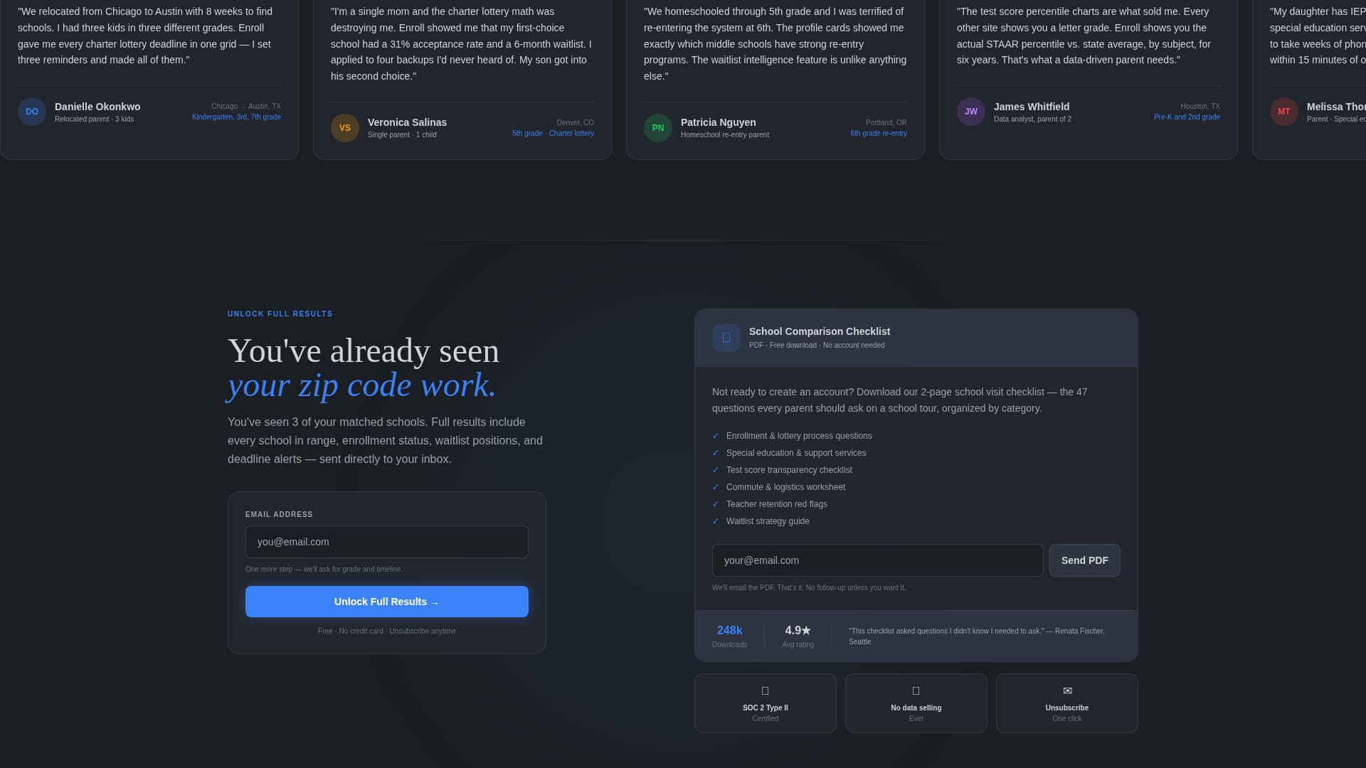 Enroll - Comprehensive Schoolfinder Landing Page Template