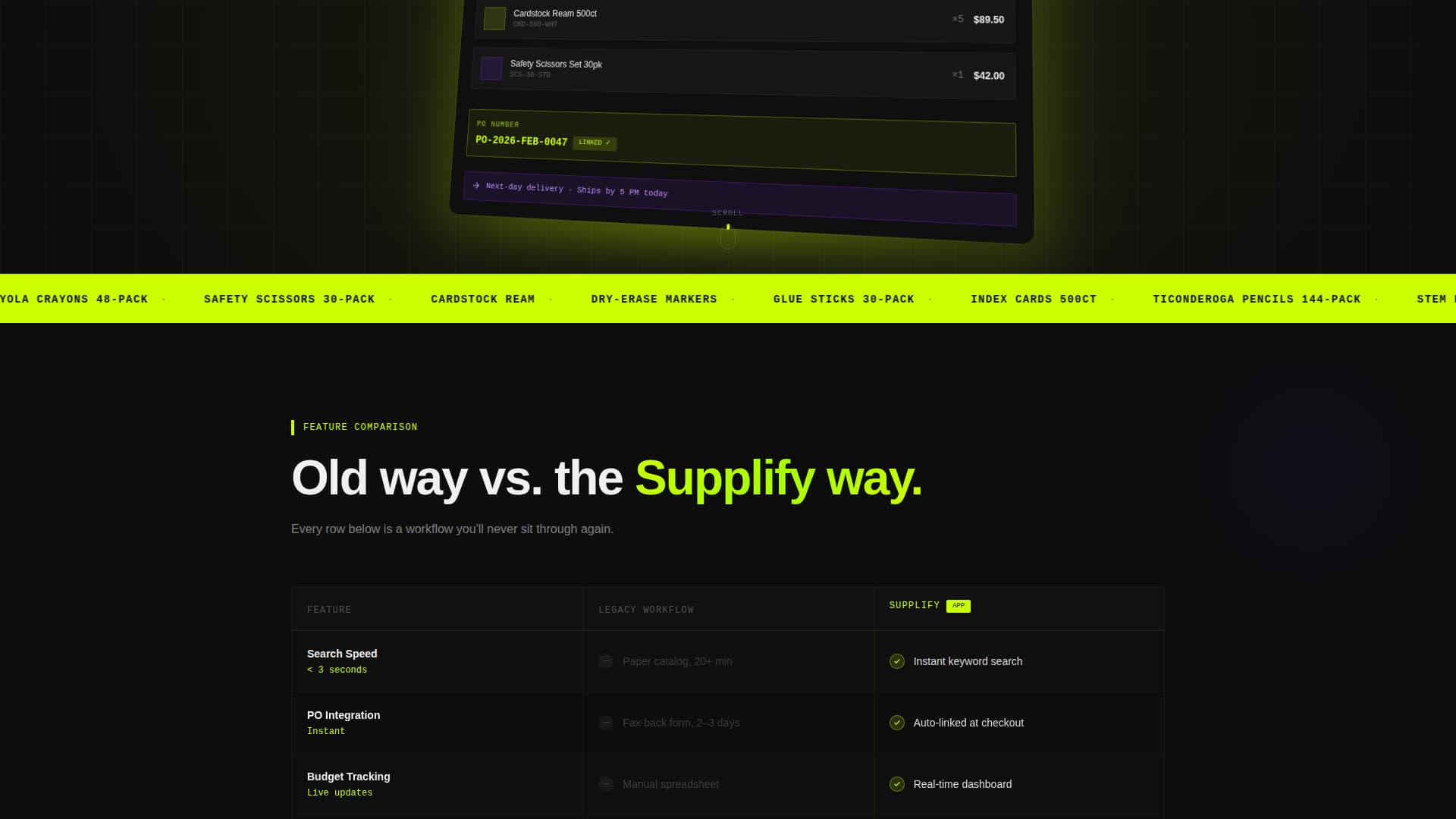 Supplify - Seamless Educationstore Landing Page Template