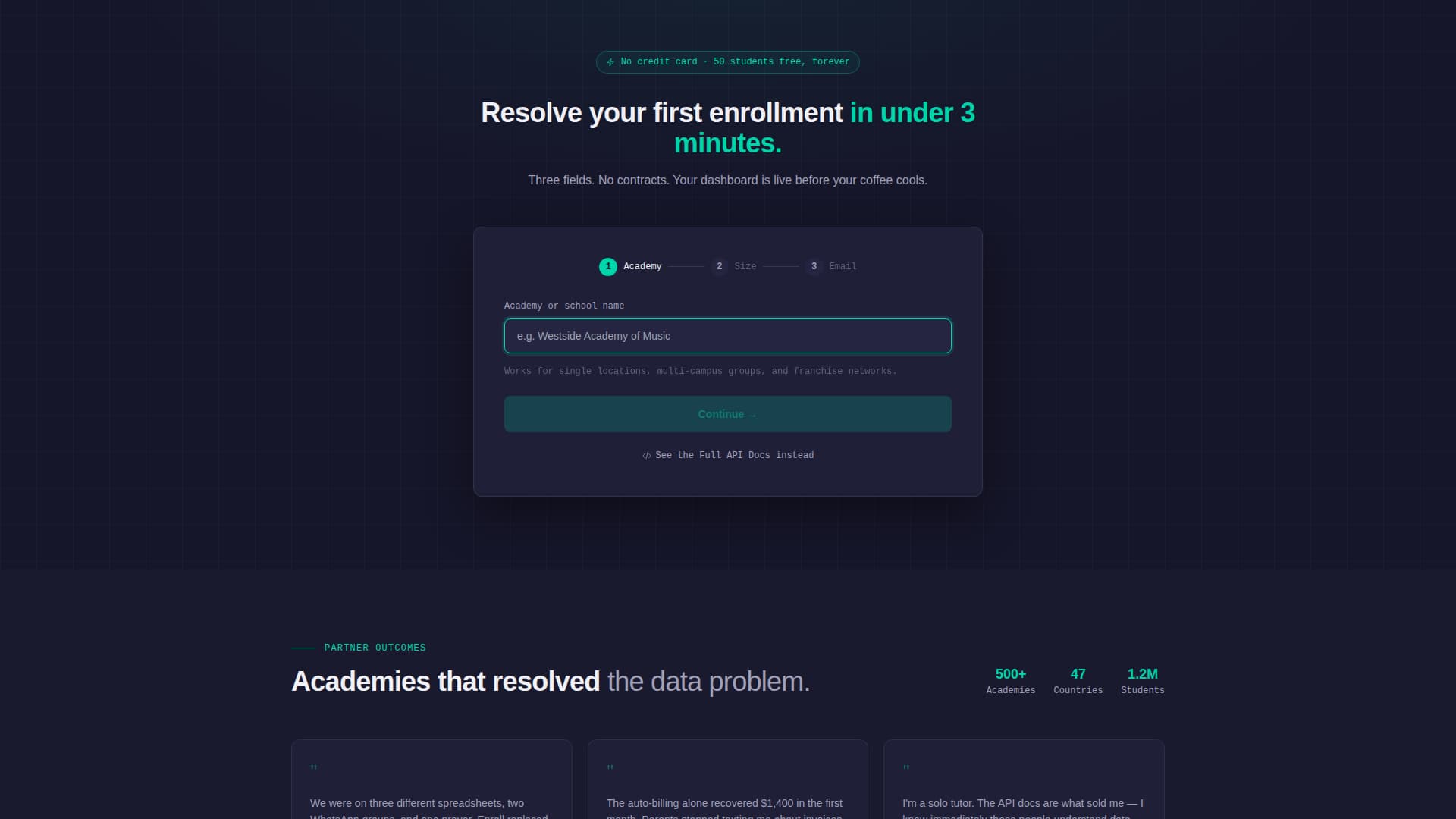 Enroll - Streamlined Academy Landing Page Template