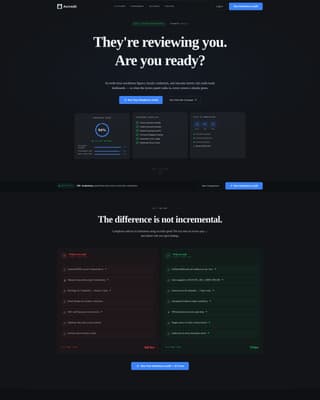 Accredit - Powerful Compliance Landing Page Template