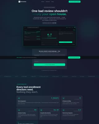 ReviewHub - Powerful EducationReputation Landing Page Template