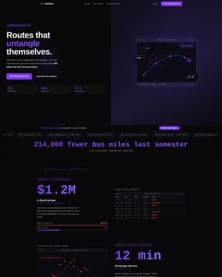 Pathfind - Powerful RouteOptimization Landing Page Template
