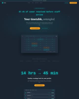 Schedule — Volunteer Ops Landing Page Template
