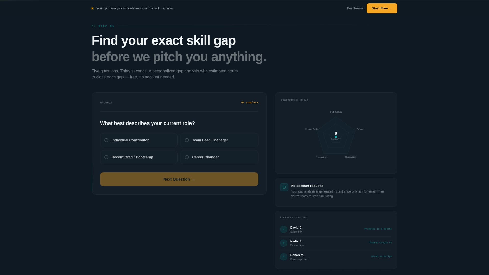 Upskill - Dynamic Training Landing Page Template
