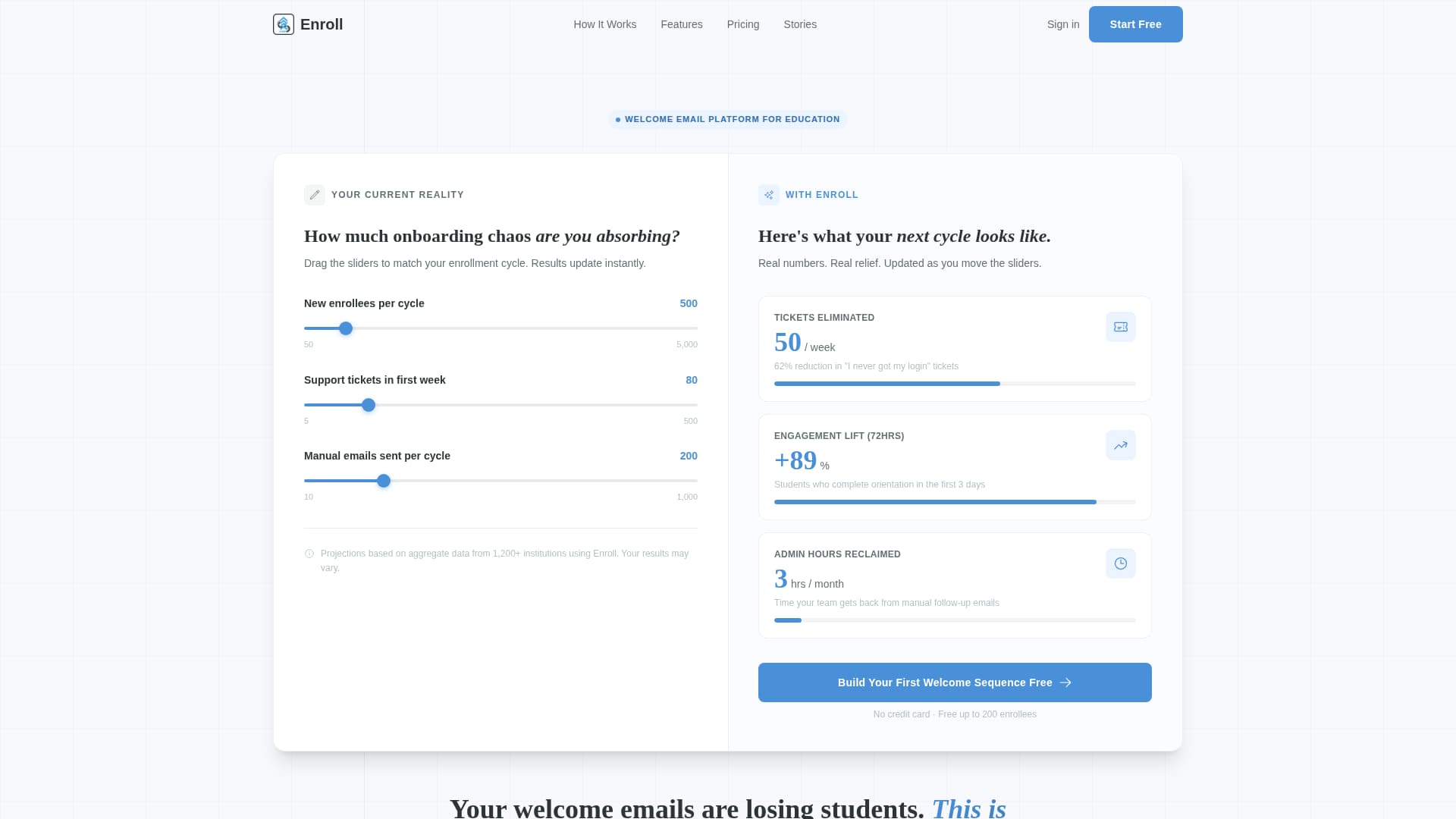 Onboard — Learner Platform Landing Page Template
