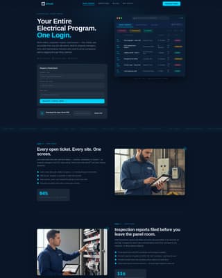 Circuit - Powerful Electrical Portal Landing Page Template