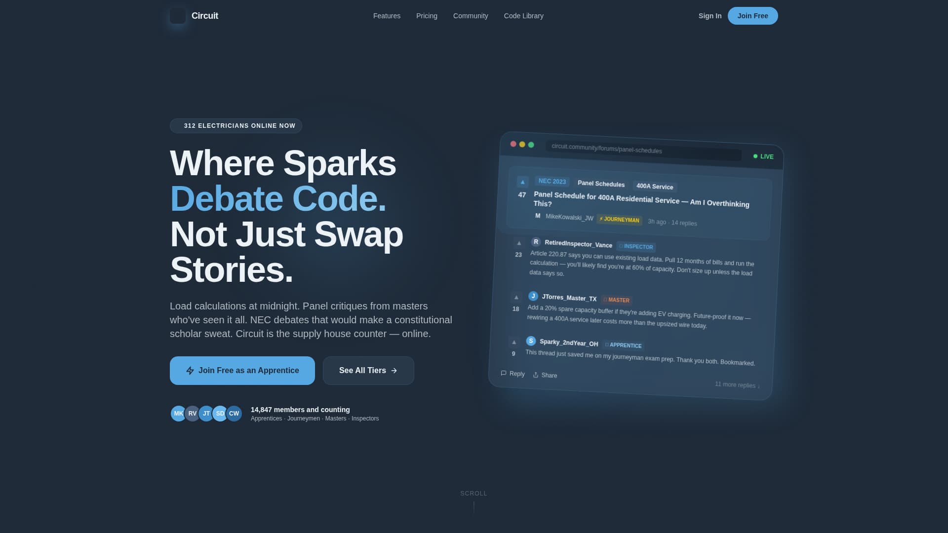 Circuit - Powerful Electrician Landing Page Template