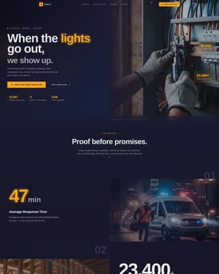 Volt - Highvoltage Electrical Landing Page Template
