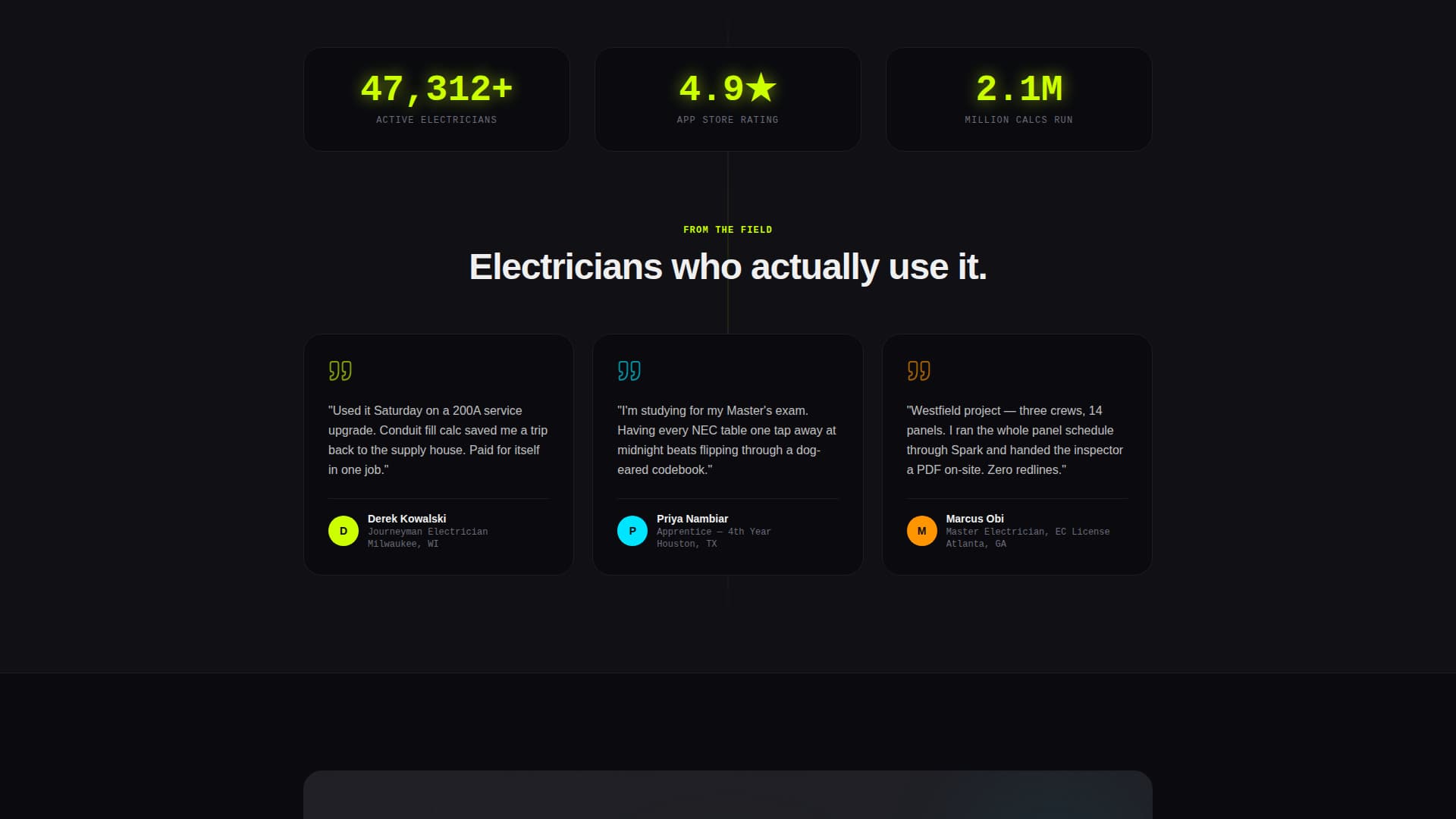 Spark - Highvoltage Electrician Landing Page Template