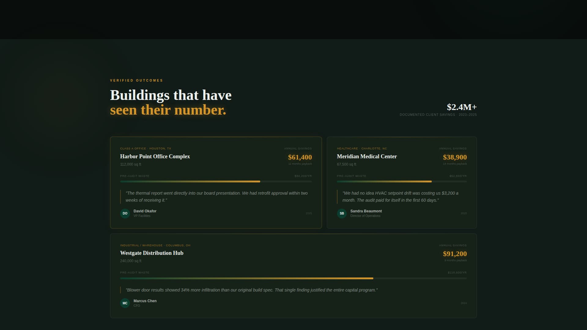 Auditron - Precision Energy Audit Landing Page Template