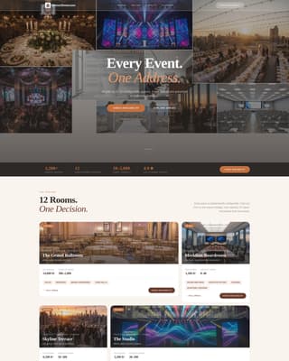 Venue - Stunning Eventspace Landing Page Template