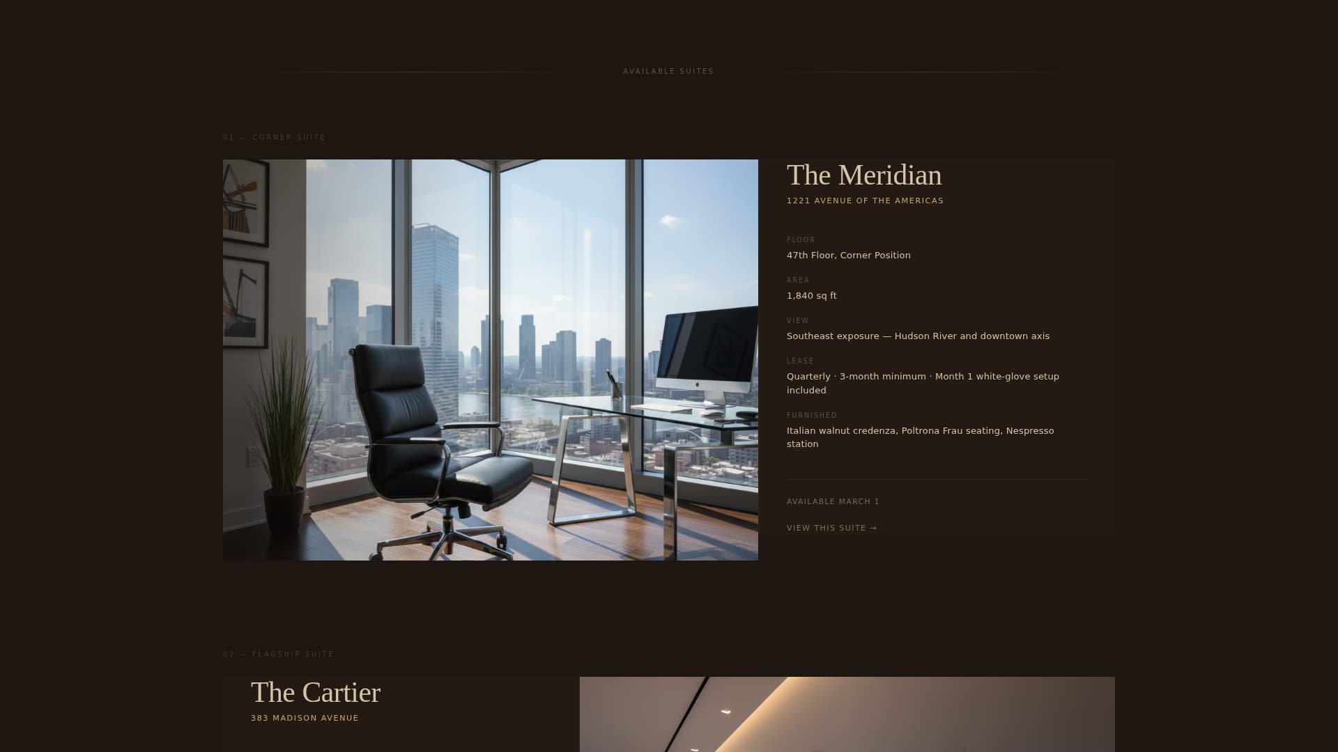 Suite - Luxe Executive Landing Page Template