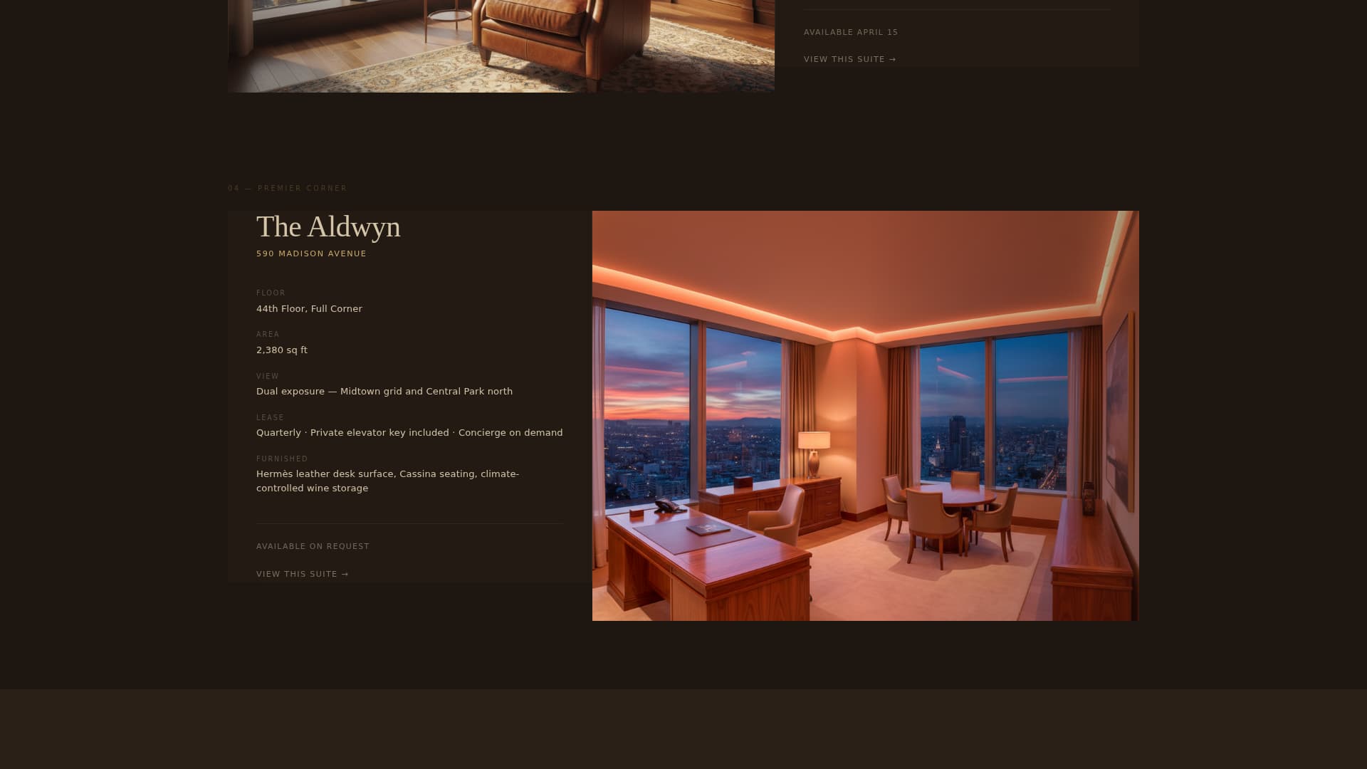 Suite - Luxe Executive Landing Page Template