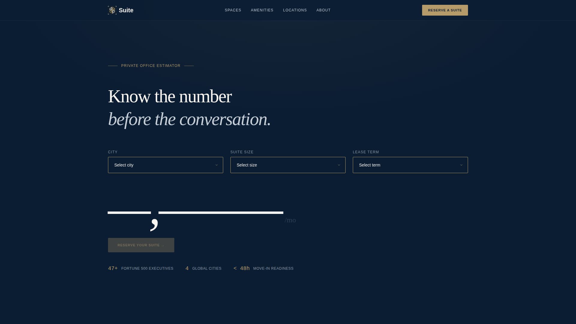 Suite - Prestigious Executive Landing Page Template