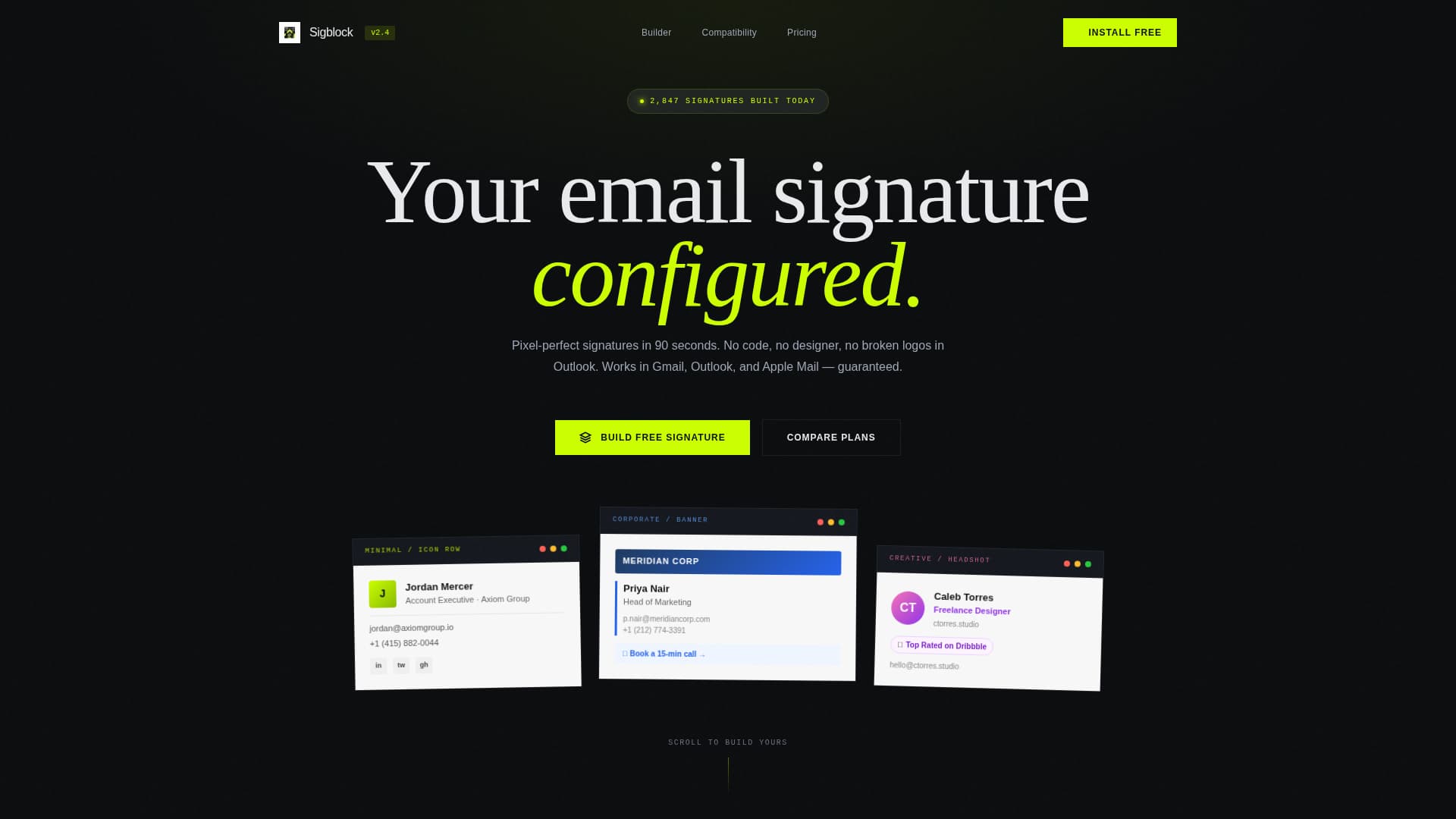 Sigblock - Instant Signature Landing Page Template