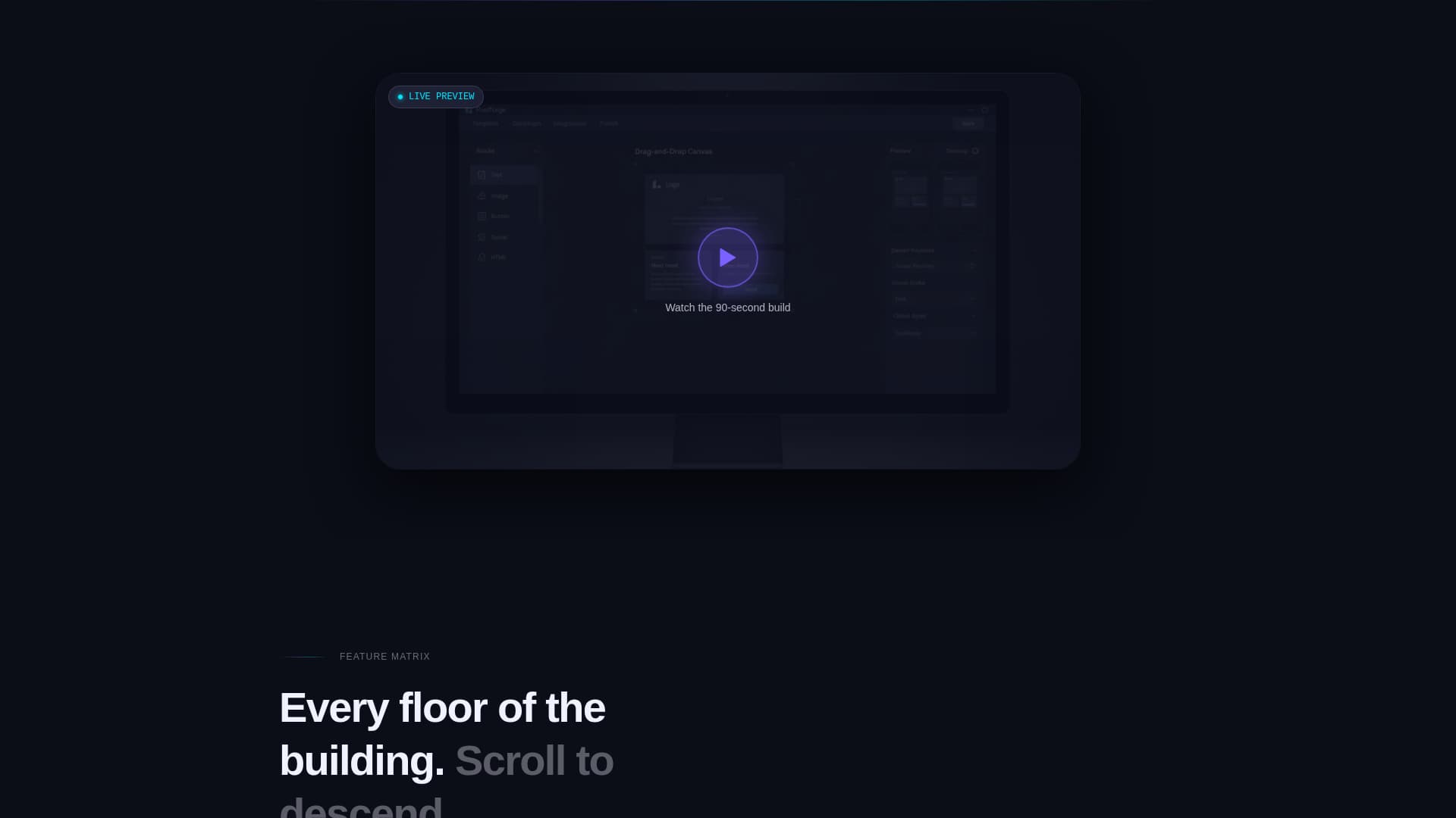 Pixelforge - Precision Email Builder Landing Page Template