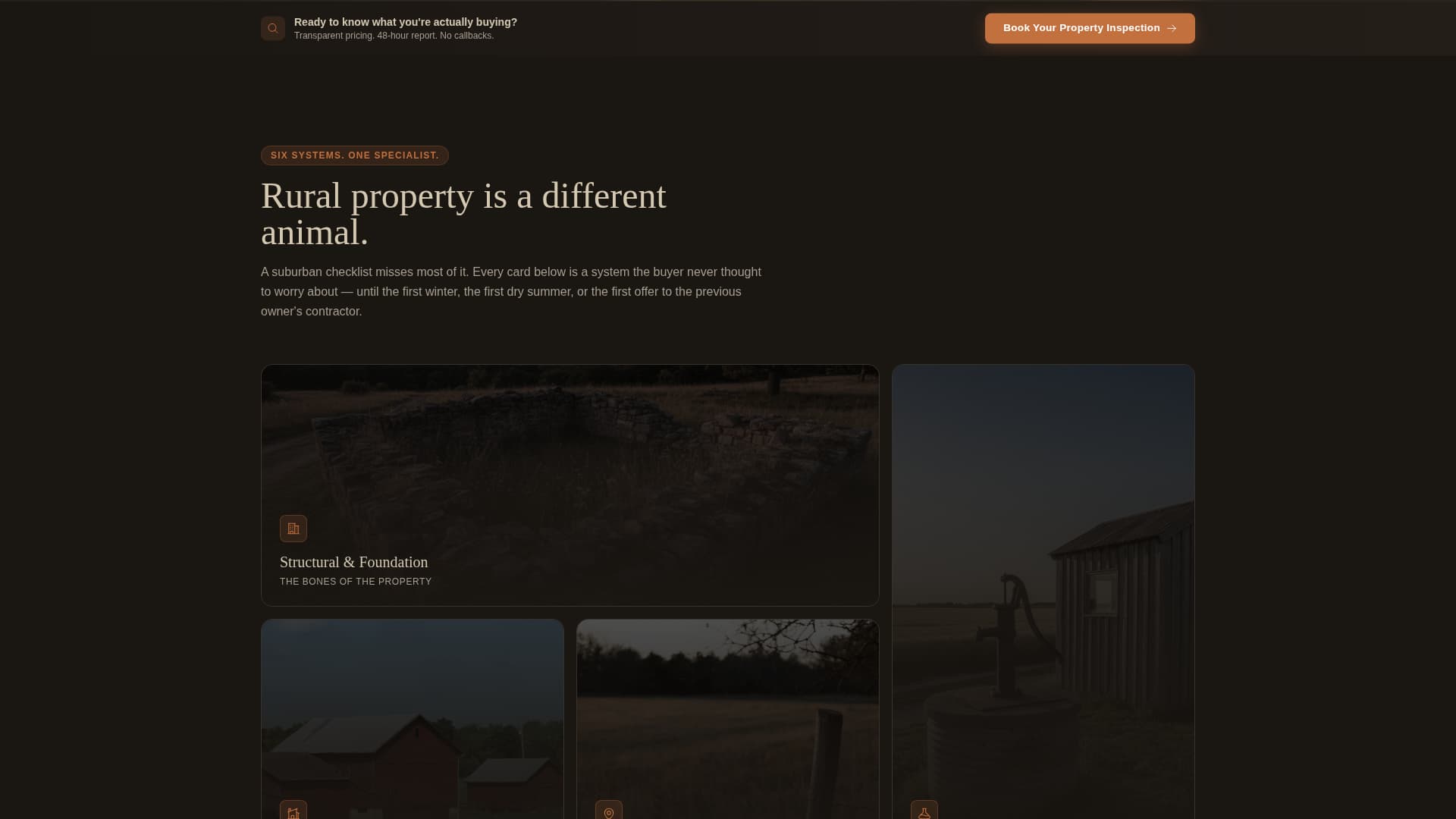 Homestead - Trusted Ranch Inspector Landing Page Template