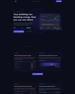 Watt - Powerful Energyanalytics Landing Page Template