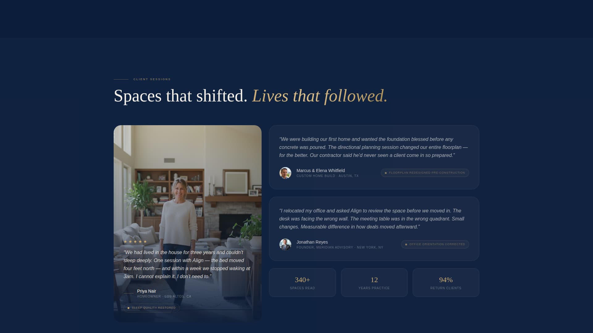 Align - Serene Feng Shui Landing Page Template