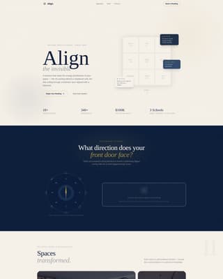 Align - Authoritative Fengshui Landing Page Template