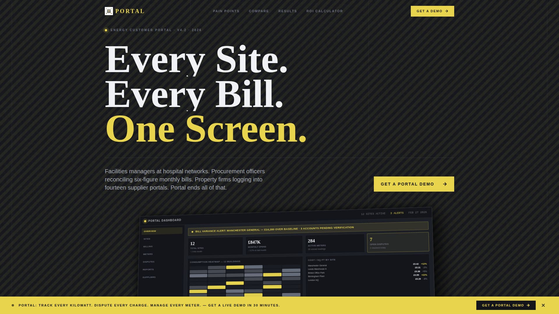 Portal - Powerful Energy Management Landing Page Template