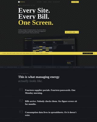 Portal - Powerful Energy Management Landing Page Template