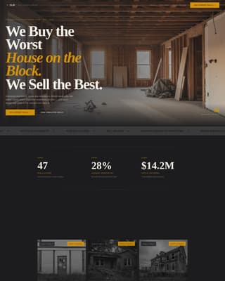 Flip - High Yield Fix and Flip Landing Page Template