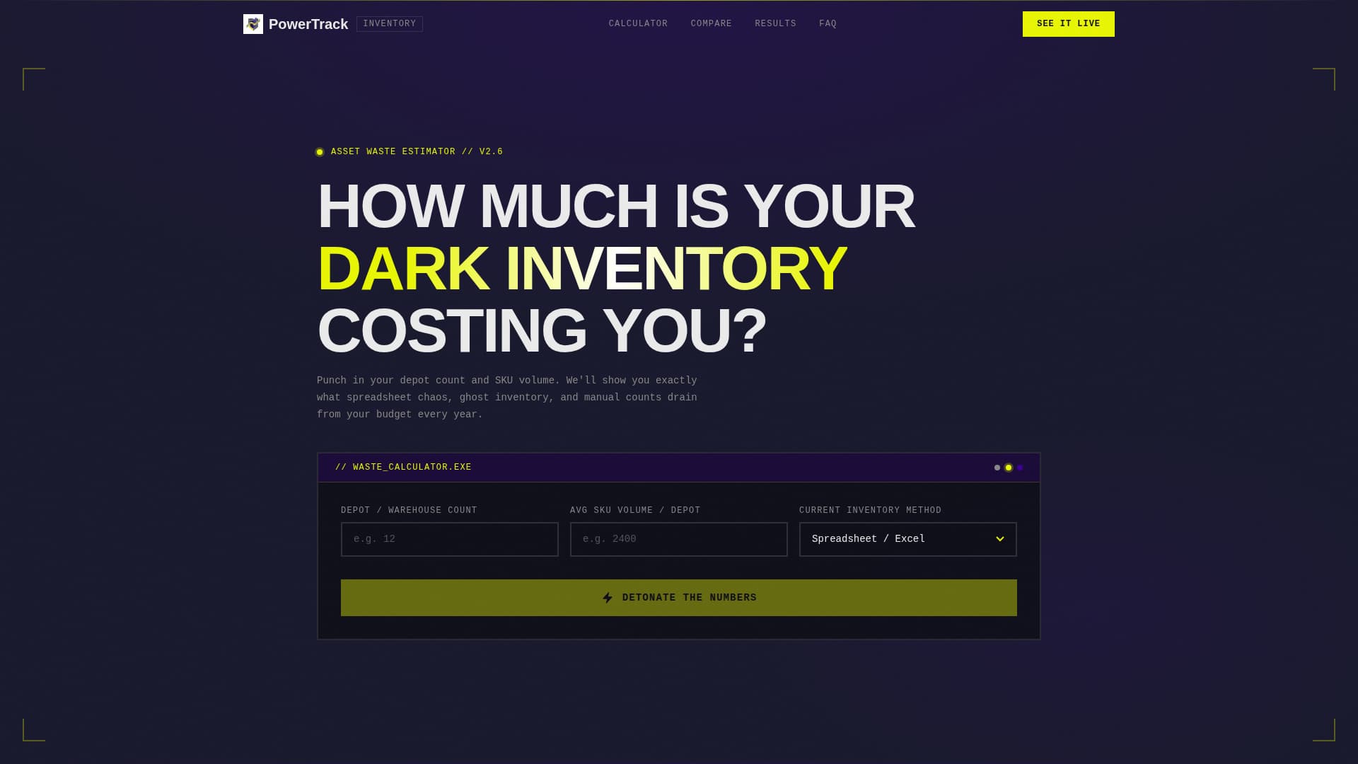 Powertrack - Bold Utility Landing Page Template