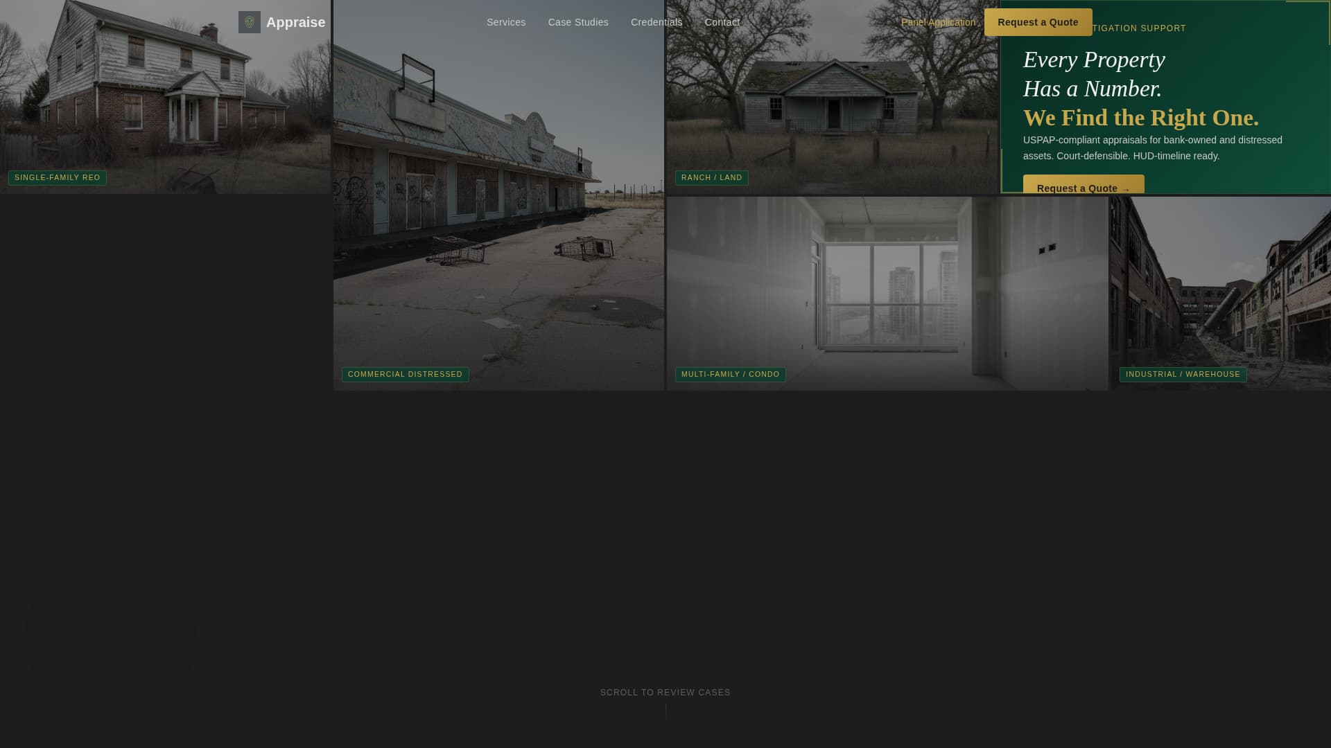 Appraise - Precision Reo Landing Page Template