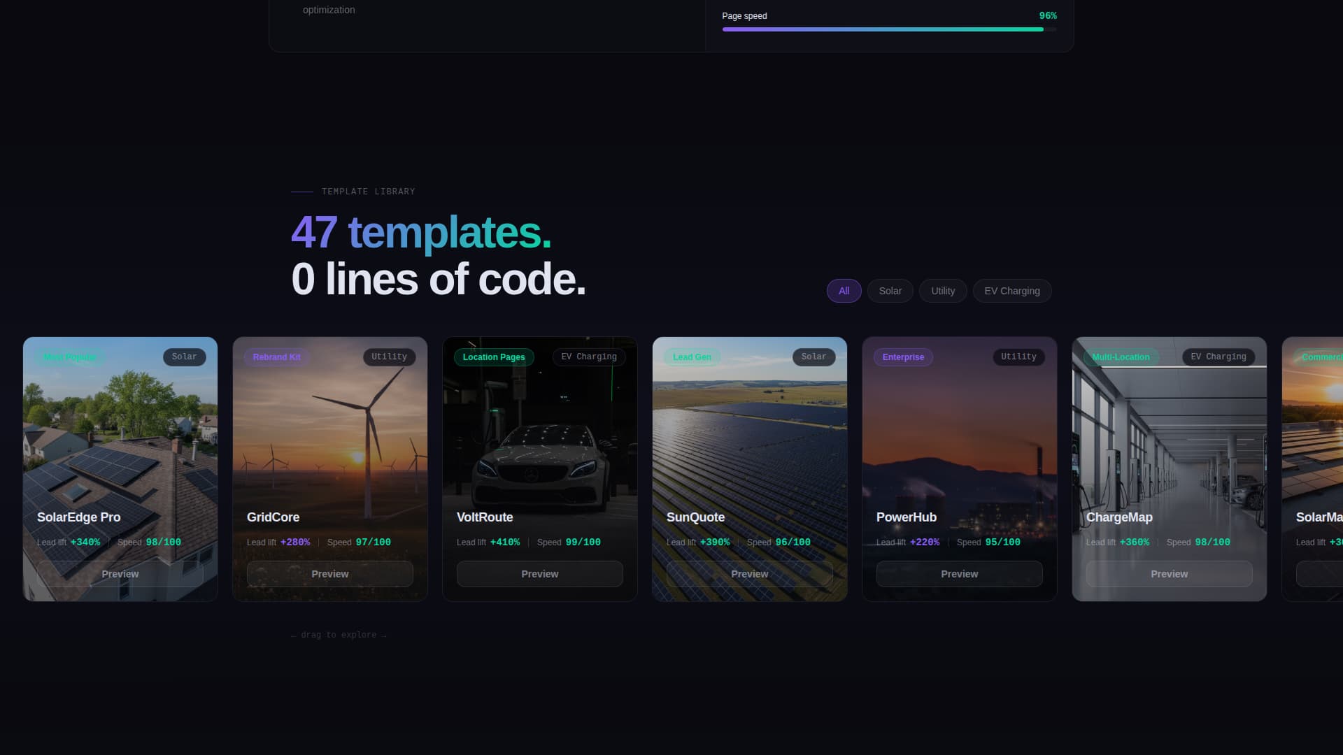 Watt - Powerful Energybuilder Landing Page Template