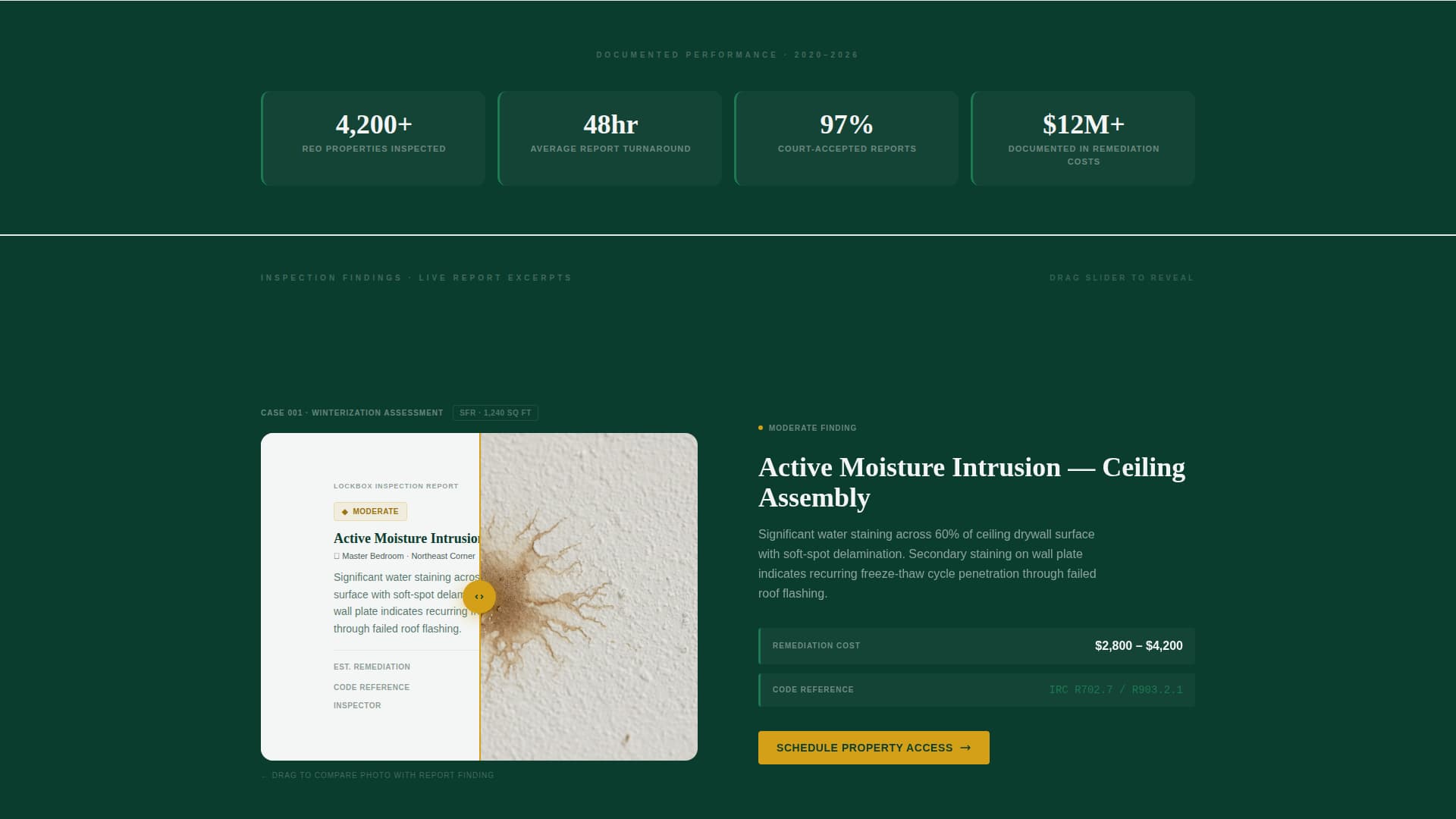 Lockbox - Authoritative REO Inspection Landing Page Template