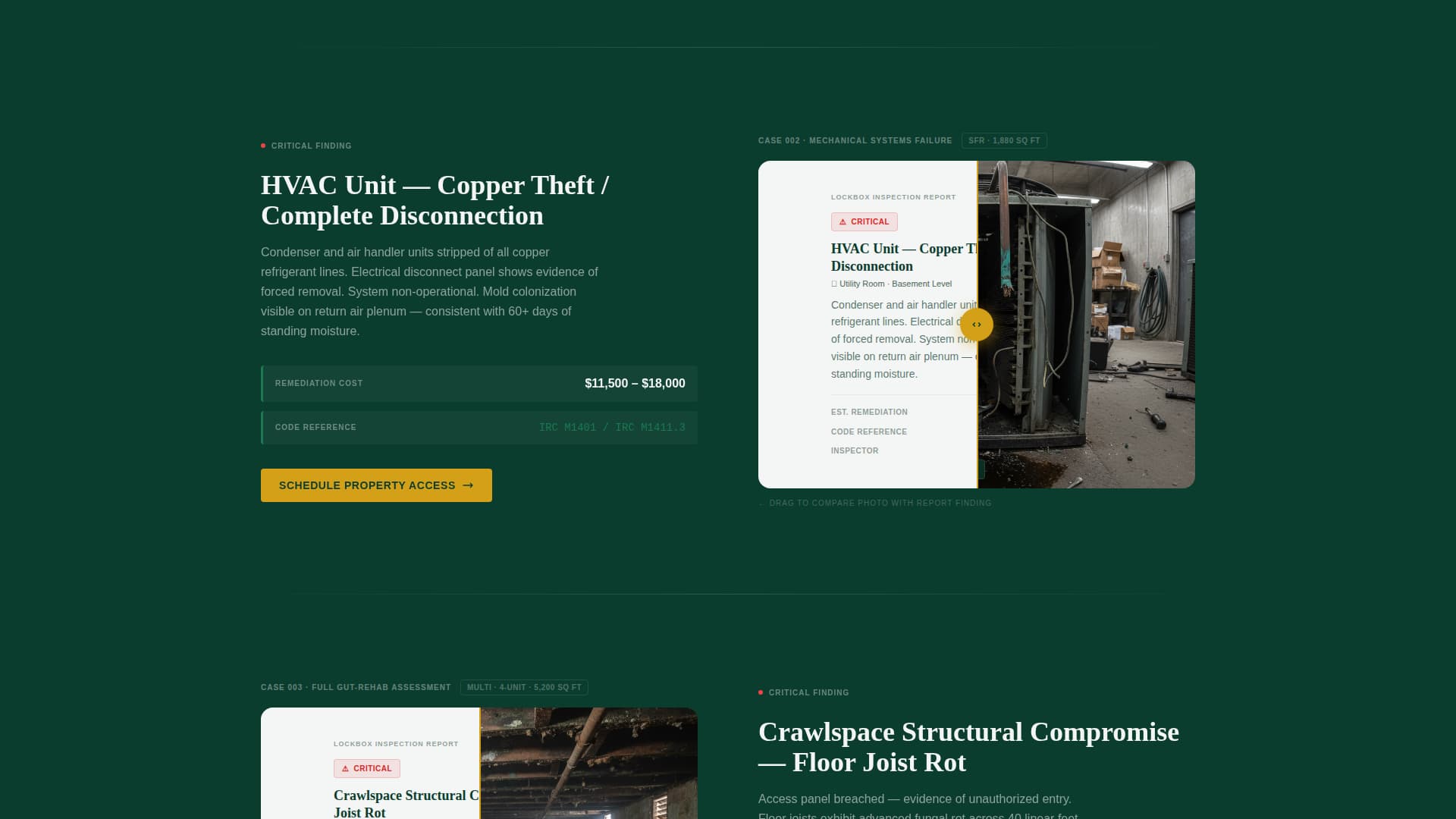 Lockbox - Authoritative REO Inspection Landing Page Template